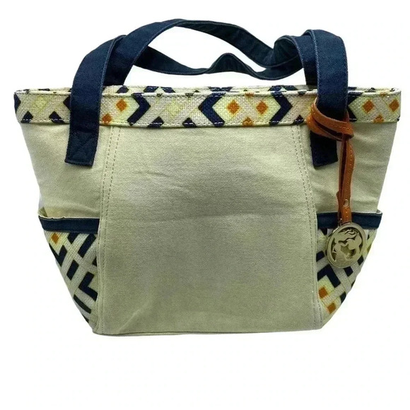 Spartina 449 Lux linen square tote bag, casual elegance - Picture 2 of 10